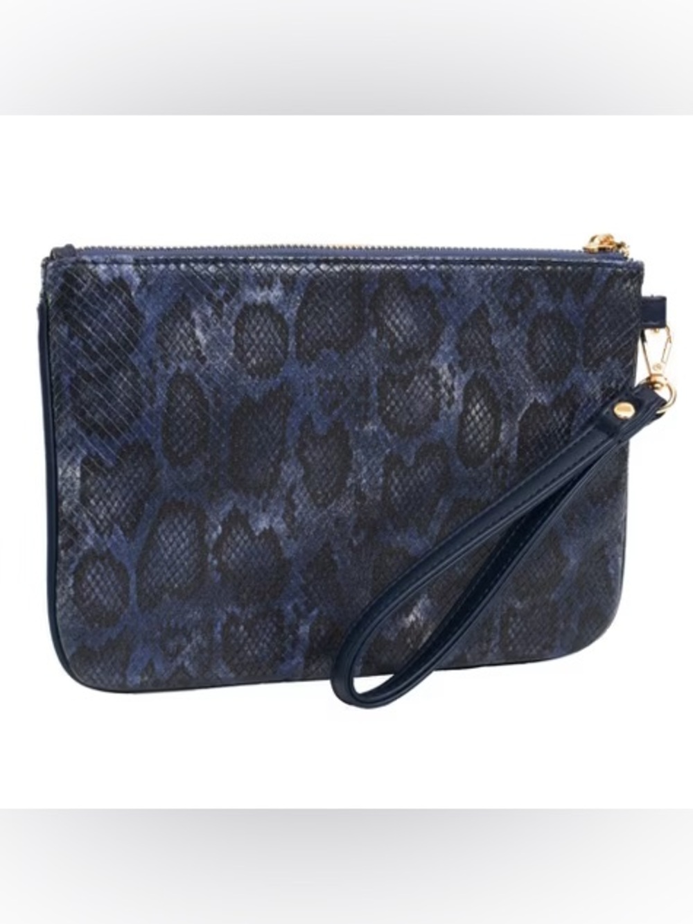 Ellen Tracy Navy Python Wristlet (Retail $68)